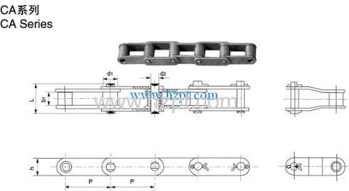 Agricultural Roller Chain CA550 45 CA550 55 CA550H for forestry fishery livestock